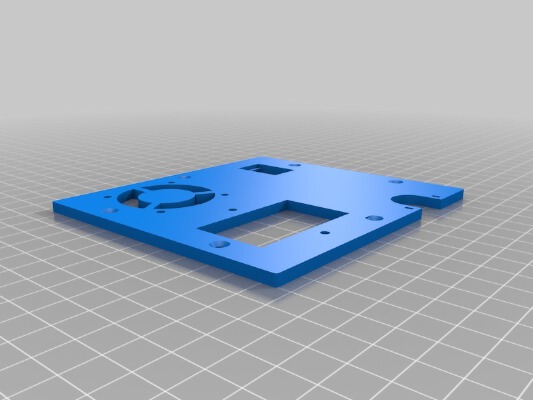 MakerSelect Wanhao Rear Plate with relay control | 3d print model