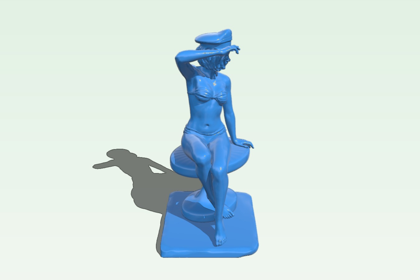 Female police officer B0012527 3d model file for 3d printer