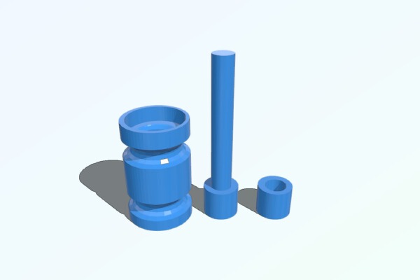 Pulley With 608 bearings | 3d print model