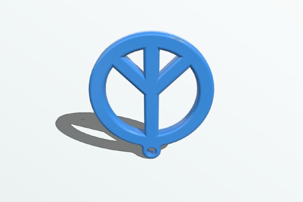 Peace Sign Medallion | 3d print model