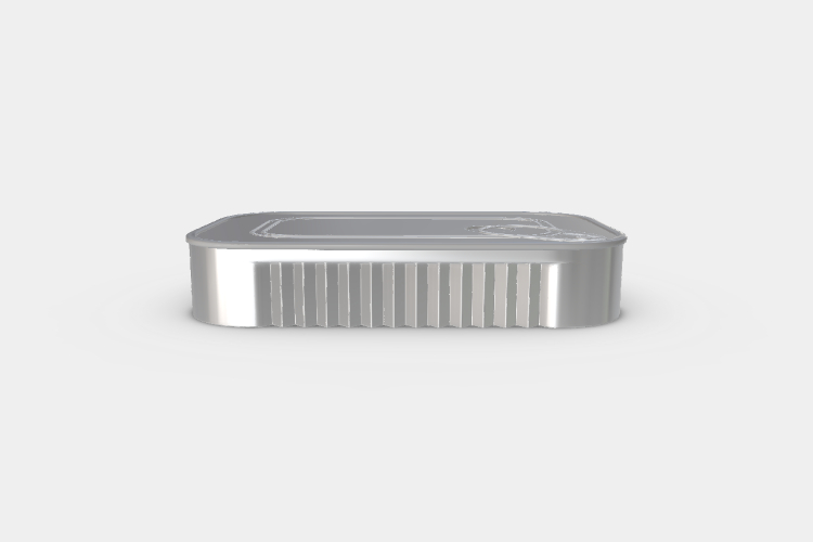 Seal Ring-pull Container with Lid Mockup