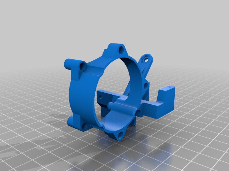 40mm fan mount upgrade for trianglelab al-bmg-air dual drive extruder