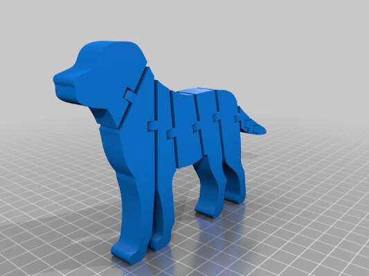 Flexi labrador dog | 3d print model