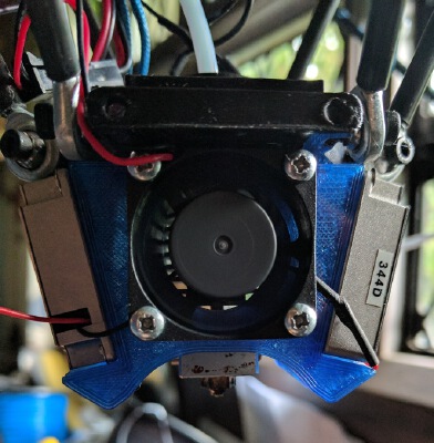 E3d v6 fan mount | 3d print model