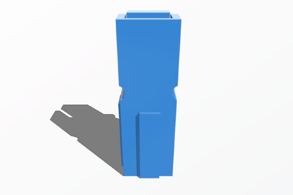 A connector shell similar to PowerPole connector Shell | 3d print model