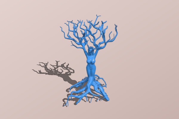 woman tree bigger assets | 3d print model
