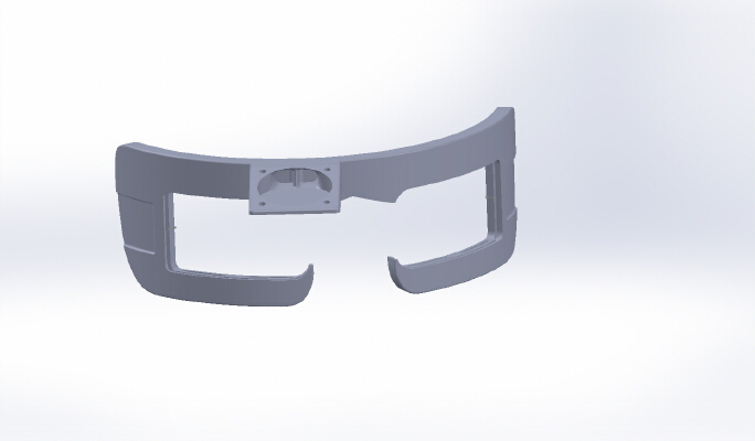 Faceplate Fat Shark Attitude V2 with Fan | 3d print model