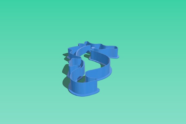 Sea Horse Cookie Cuter | 3d print model