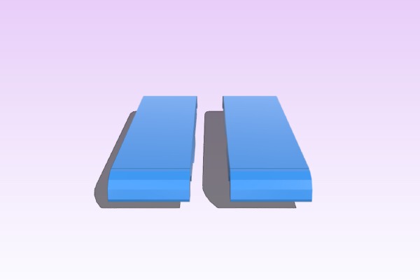 Clips for fixing twisted bag strap! (OpenSCAD) | 3d print model