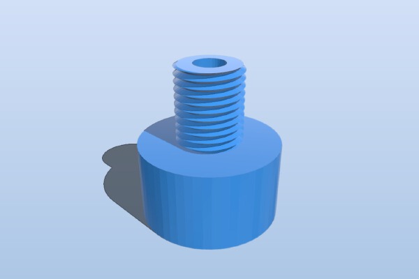 1_4" NPT Male to 1_2" NPT Female | 3d print model
