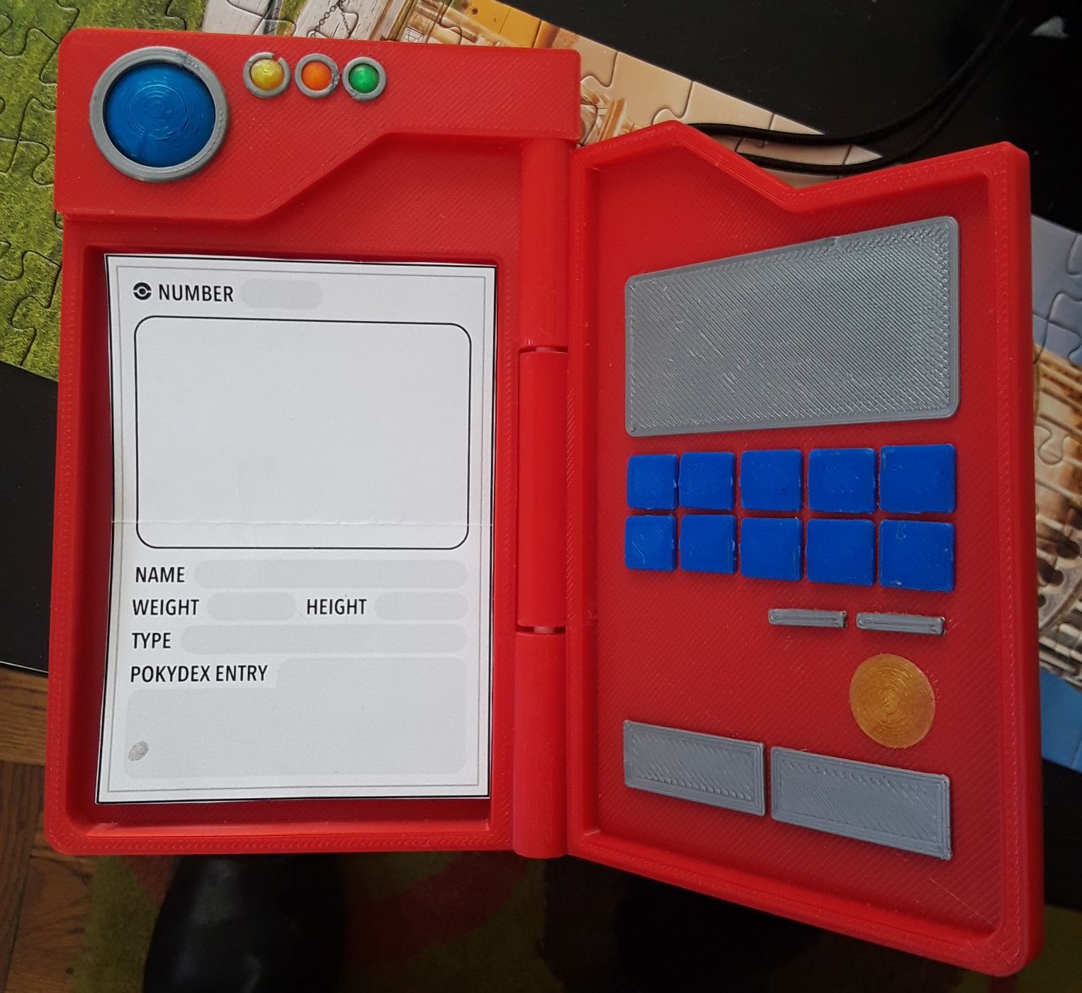 Pokedex with blank pages