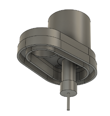 magnetic detachable dust shoe for 500W spindle motor | 3d print model