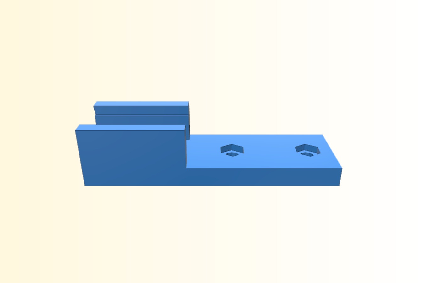 LED module mounting bracket for Makerbot Thing-O-Matic