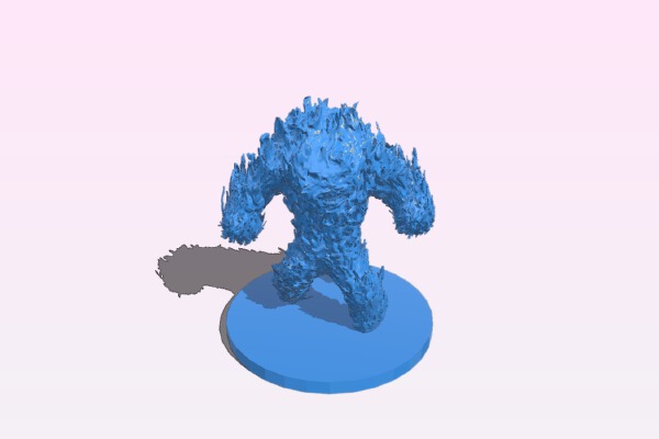 Fire Elemental | 3d print model