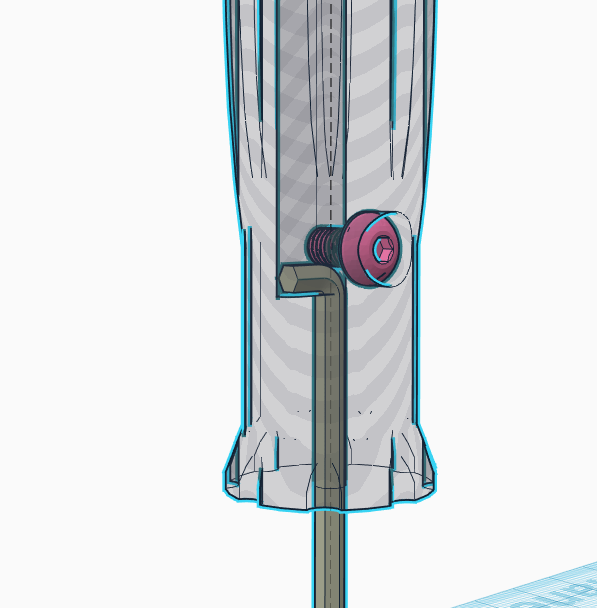 Allen Screwdriver with ball bearing end spinner