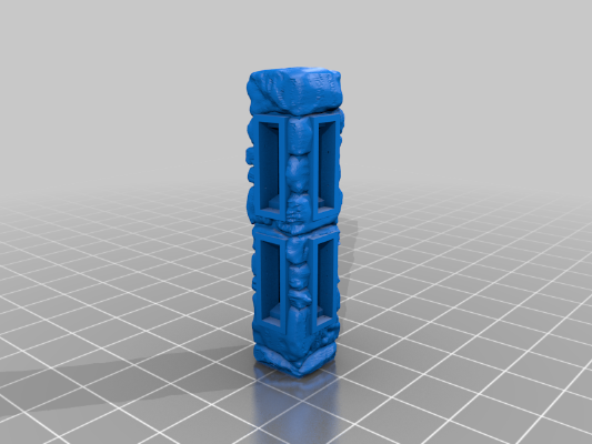 OpenLOCK Ruined Columns & Side Locking Walls | 3d print model