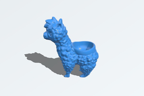 Alpaca egg cup | 3d print model
