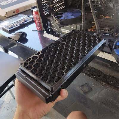 Honeycomb PC Grill | 3d print model