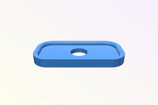 Xiami Yi Action Camera monopod adapter_spacer | 3d print model