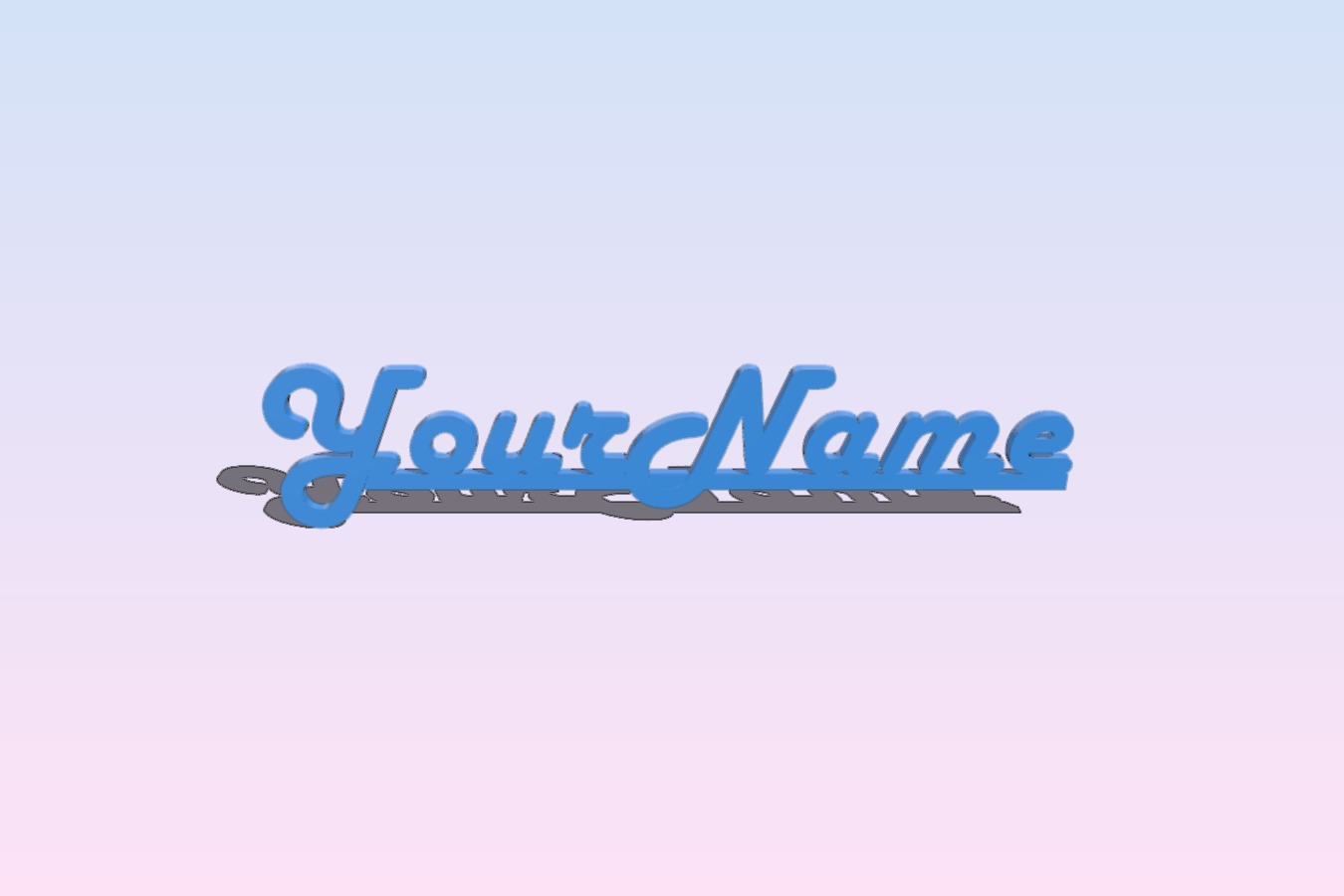 Artistic rendering of name