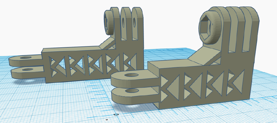 Action Cam Helmet Arm | 3d print model