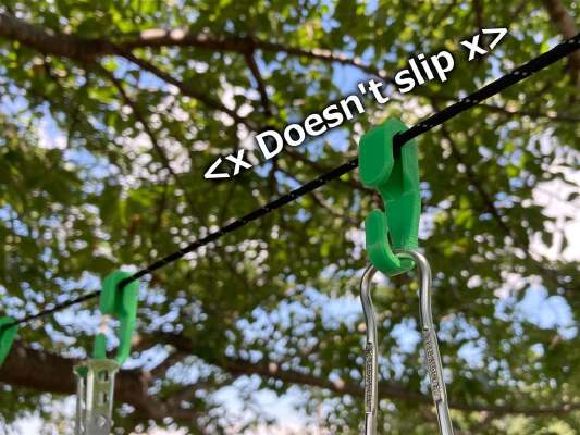 Hook and Ring for Paracord Clothesline (re-uploaded) | 3d print model