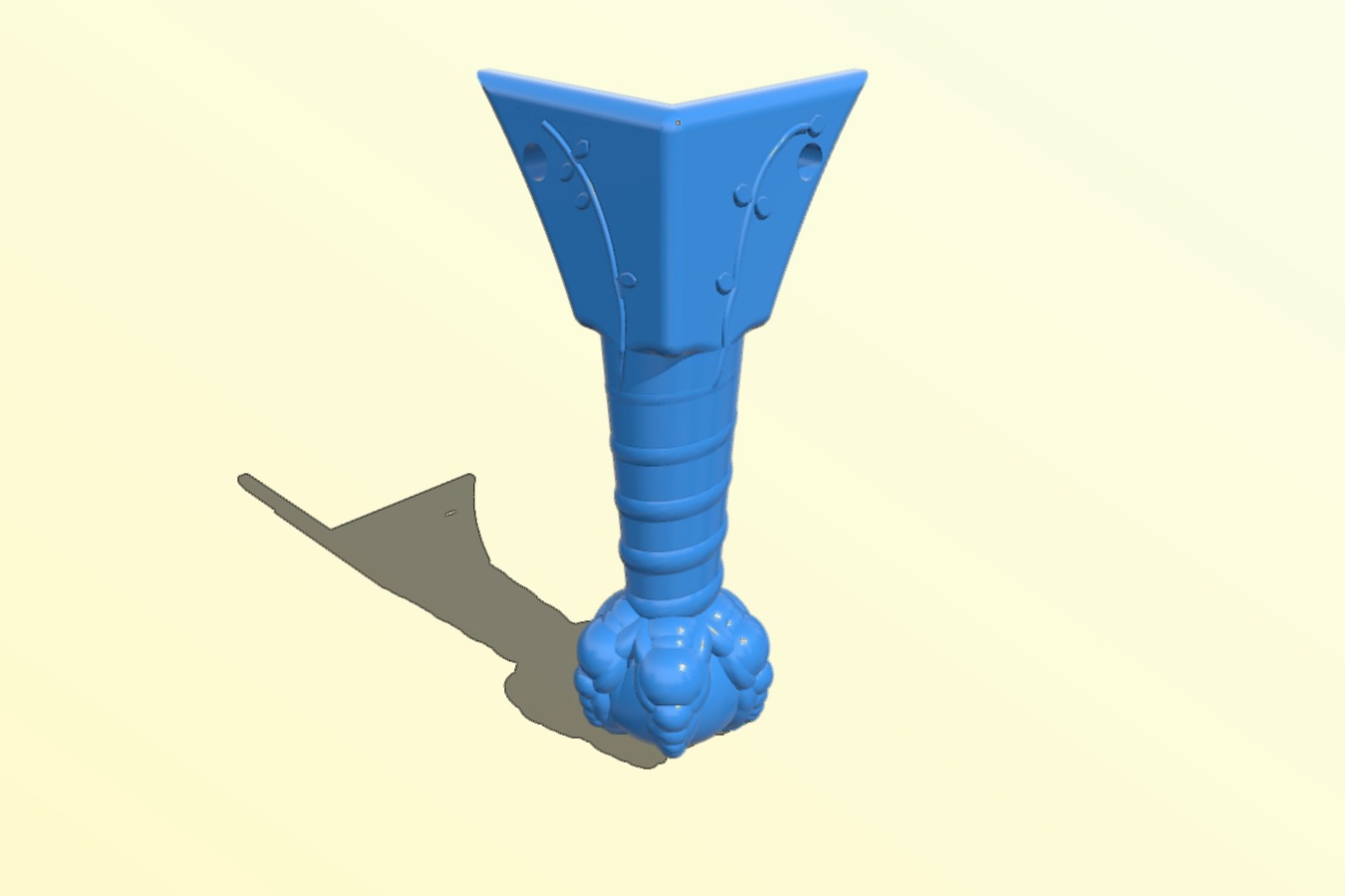 Spherical clawfoot for tronxy X3_X3A