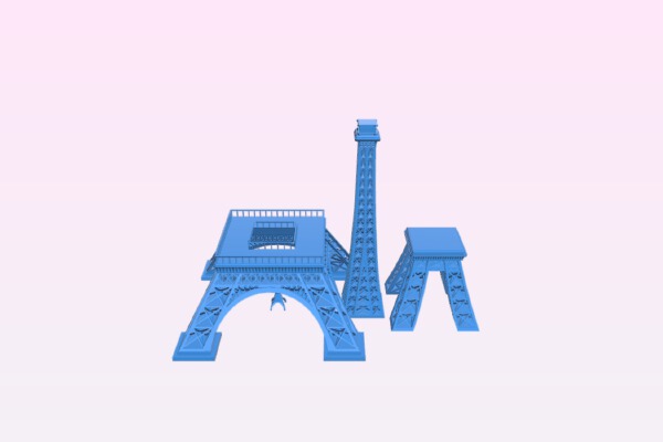 Eiffel Tower - Segmented | 3d print model