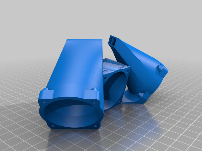 KiNG F5 V2 Cooling Shroud for Sunlu S8, Creality MK8, or Microswiss