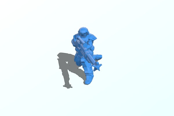 28mm SciFi halfling sniper | 3d print model