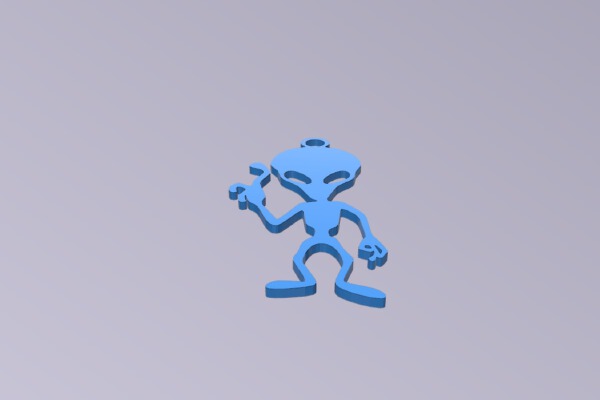 Alien pendant | 3d print model