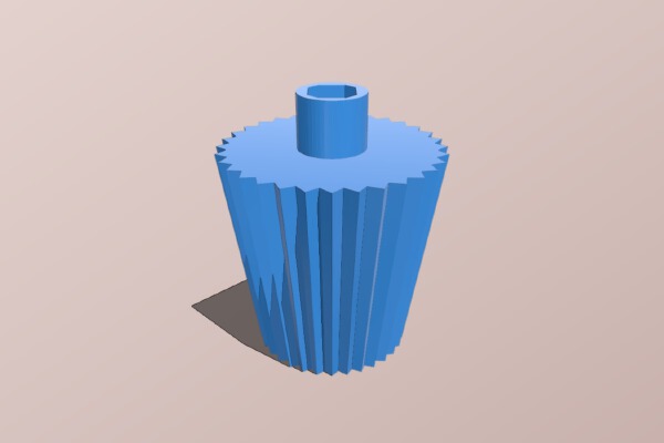 Stronger Knob for PLA Spring Motor Demonstrator | 3d print model