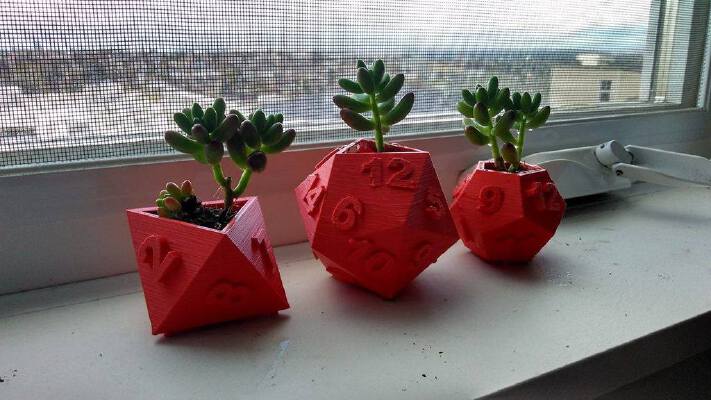 Dice Succulent Planters | 3d print model