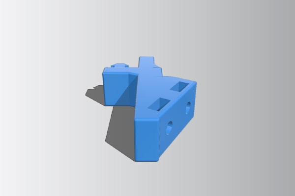 Ender 3 Side Spool Converter Bracket Filled all unused holes | 3d print model