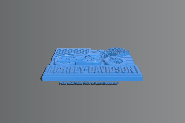 Painting of Harley Davidson motorcycles | 3d print model