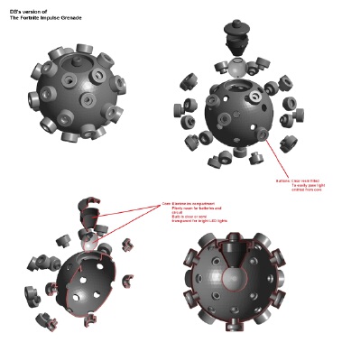DB's version of the Fortnite Impulse Grenade v1 | 3d print model
