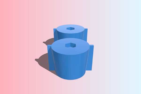 shower curtains pipe fastener replacement thingy | 3d print model