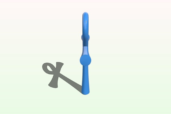 Ankh pendant customizable with FreeCAD | 3d print model