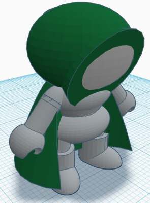 Cartoon Figure - Hooded Guy - Complete | 3d print model