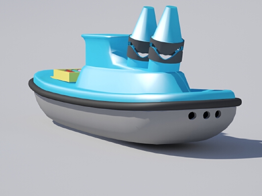 Crayola Themed Toy Boat | 3d print model