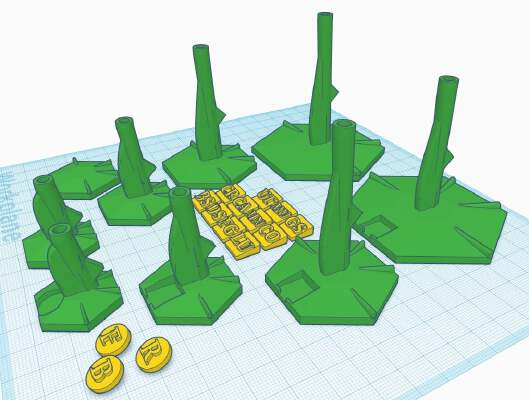 Hex Flight Stands for Space Fleets - A Billion Suns | 3d print model