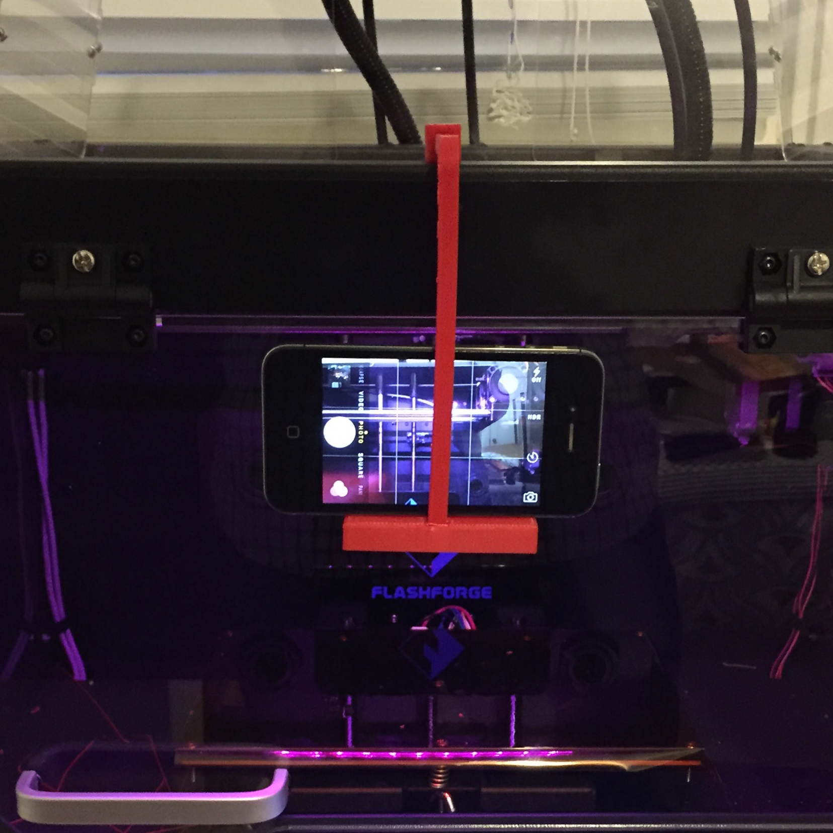 Fully Adjustable iPhone_ Cam Mount for Makerbot Files
