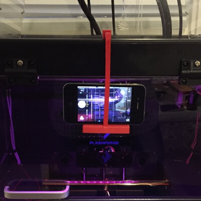 Fully Adjustable iPhone_ WebCam Mount for Flashforge_ Makerbot | 3d print model