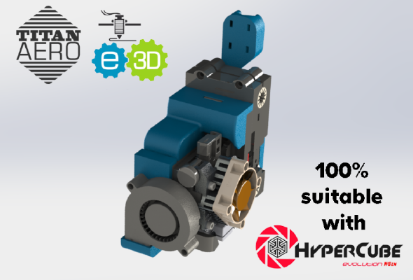 Titan Aero head hot swap for Hypercube Evolution NGEN | 3d print model