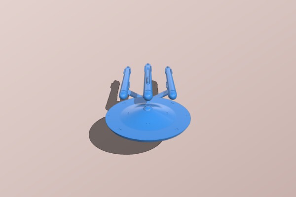 Star Trek Federation Dreadnought class USS Federation 1:2000 | 3d print model