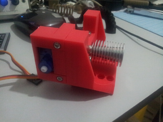 Geeetech Carriage Compatible Groove Mount v2 with Servo Mount | 3d print model