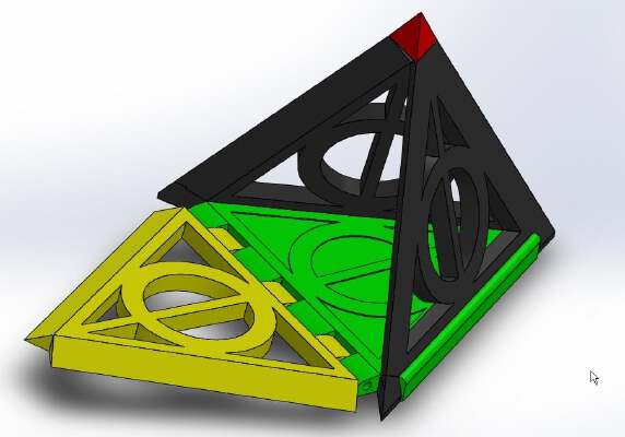 Harry Potter Deathly Hallows Pyramid Box | 3d print model