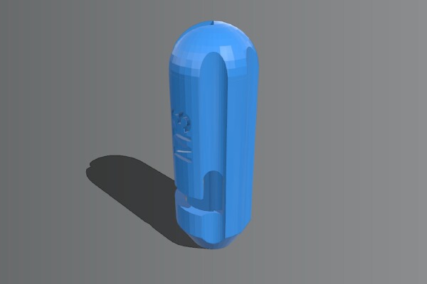 Handle for Allen_Hex Wrench_Key with Screw or "Snap" | 3d print model