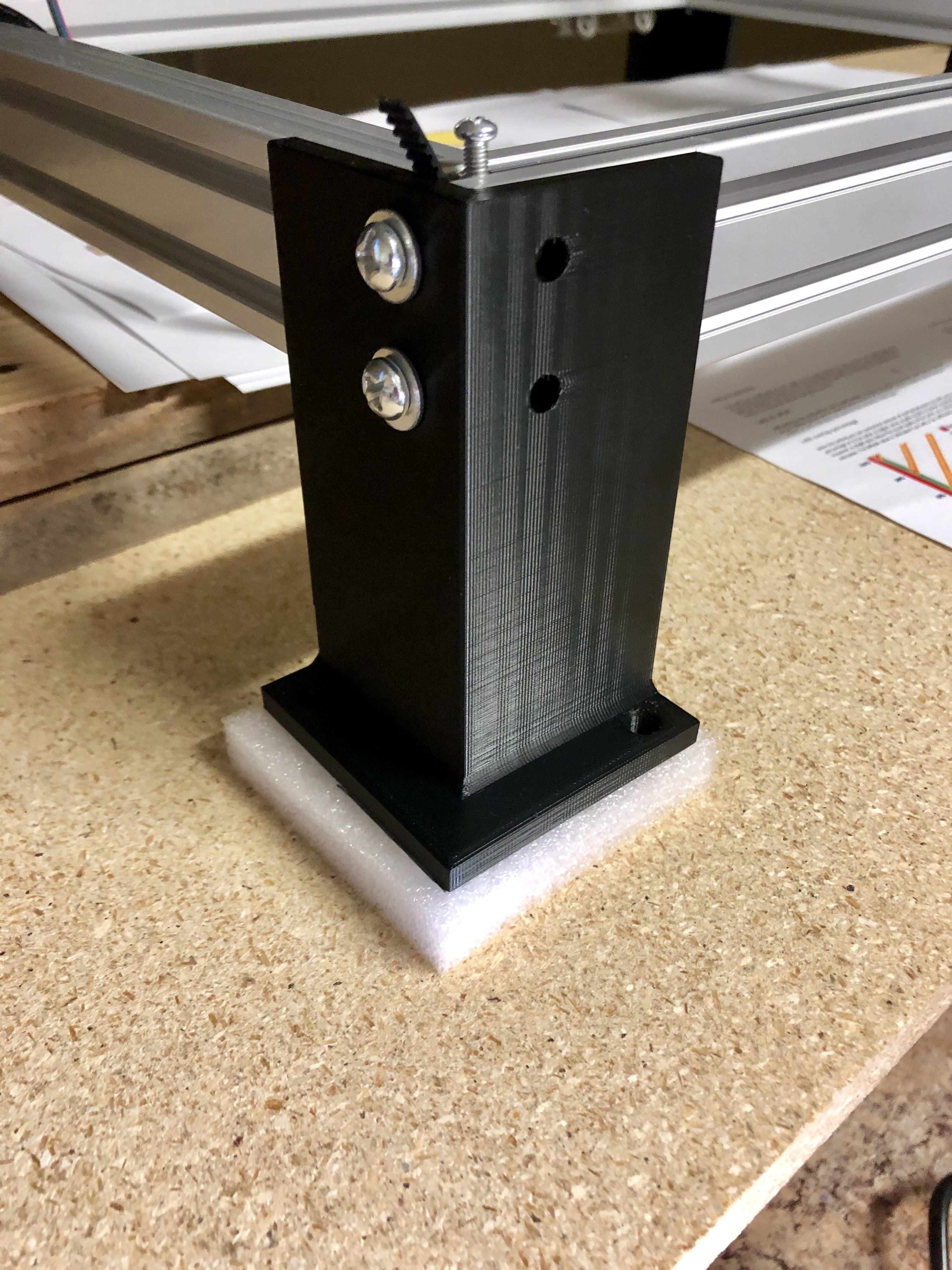 DIY LASER ENGRAVER EXTENDED_ADJUSTABLE LEG