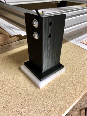 DIY LASER ENGRAVER EXTENDED_ADJUSTABLE LEG | 3d print model